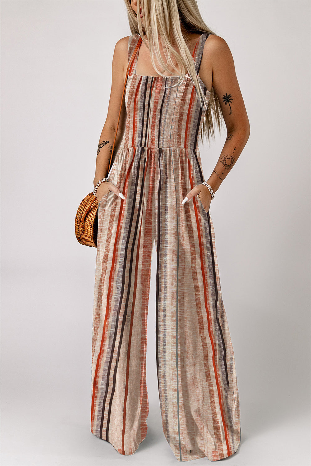 Boho Stripe Jumpsuit