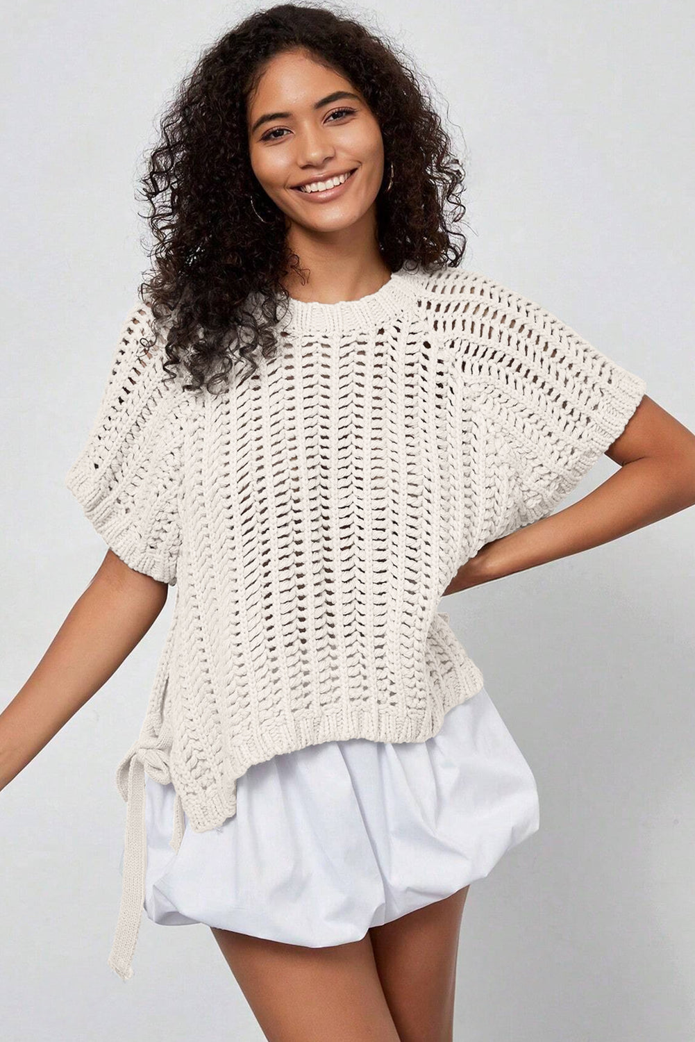 Shabby Creamy Breezy Sweater