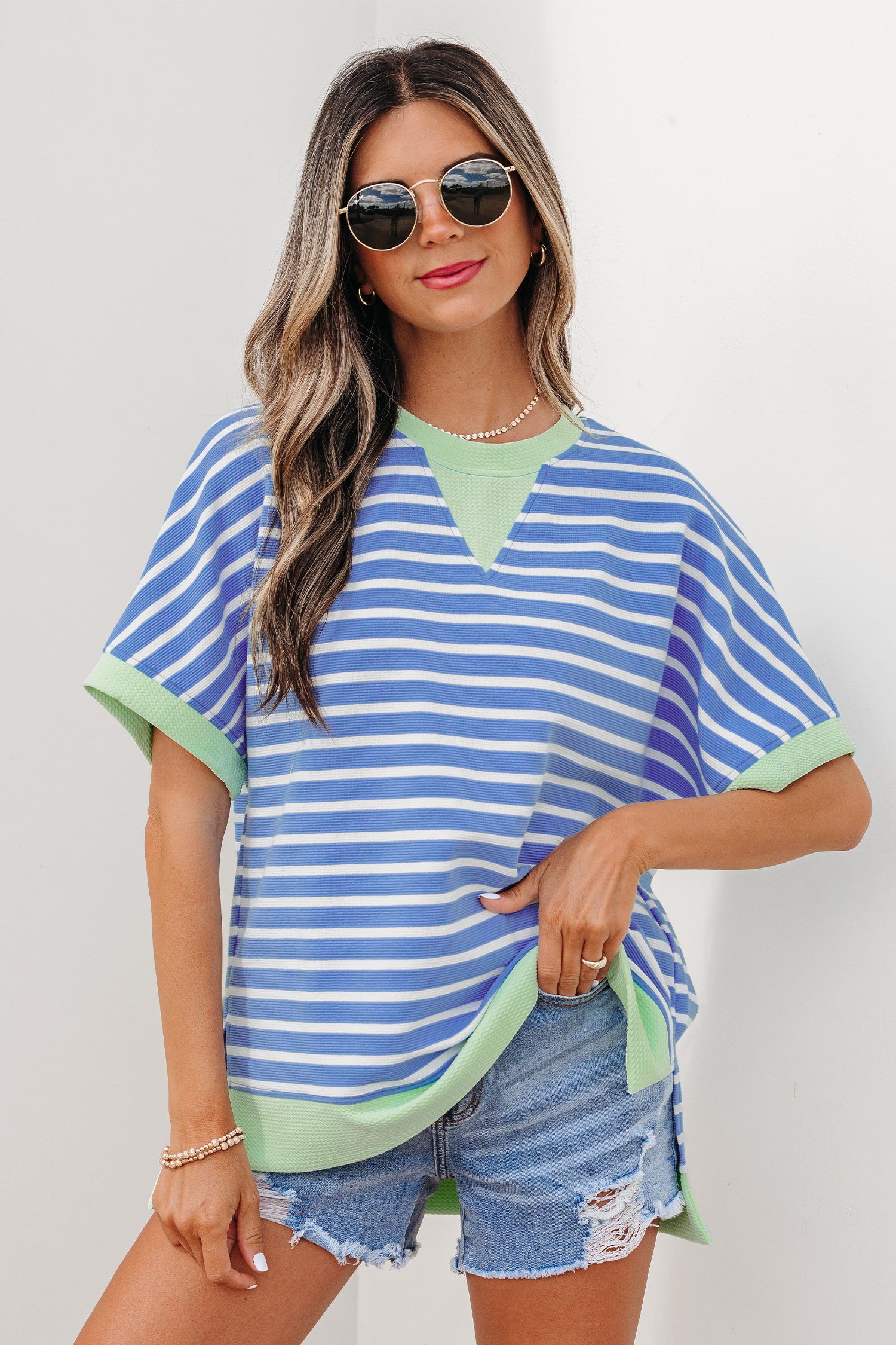 Coastal Calm Striped Top