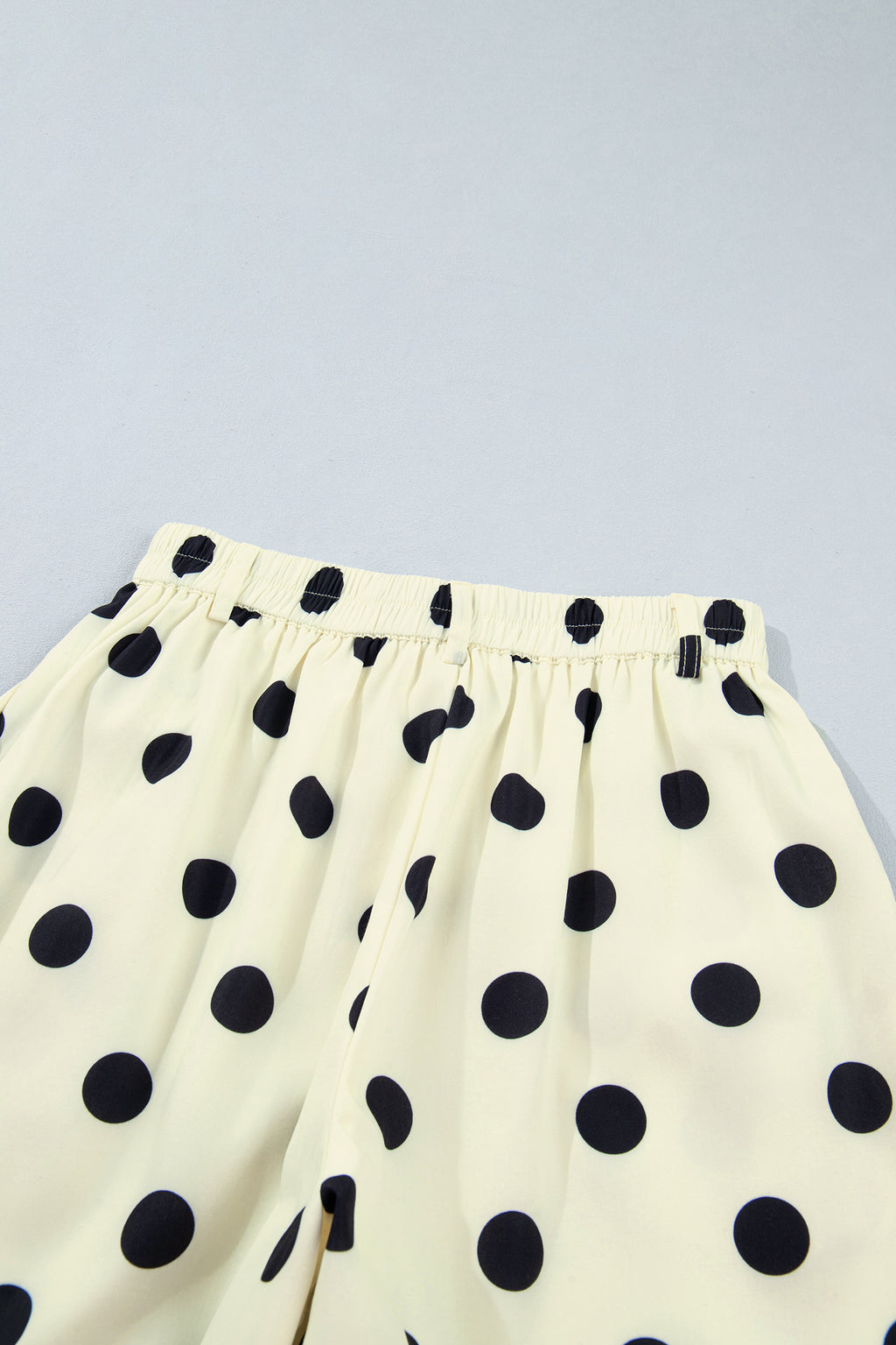 Black Polka Dot Ankle Length Harem Pants