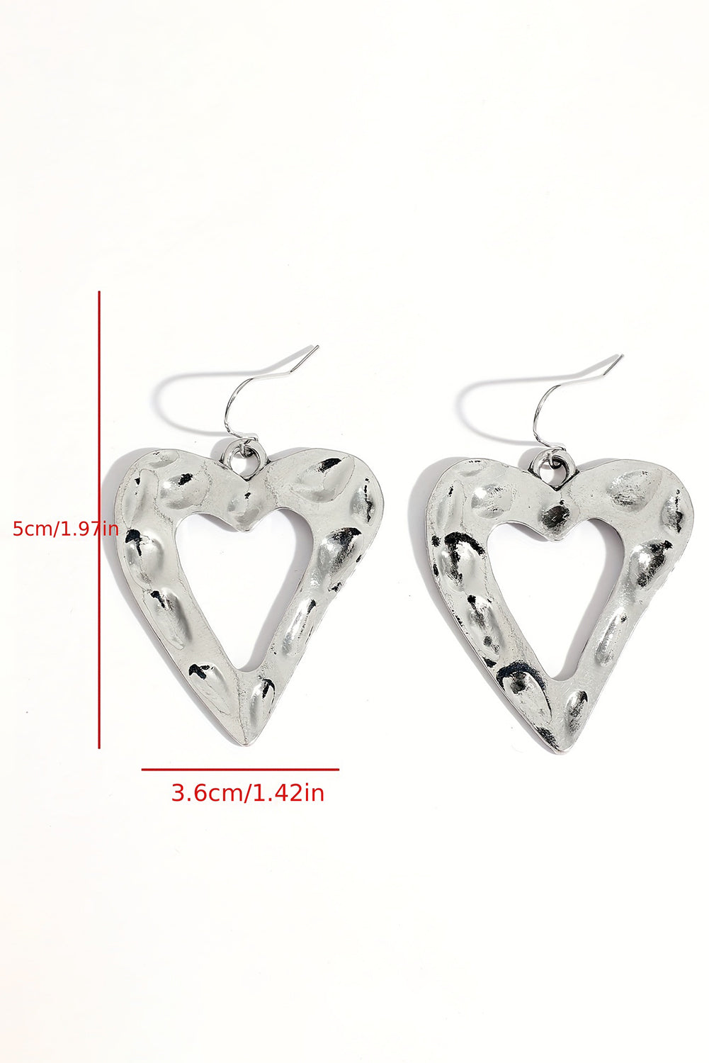 White Heart Shape Earrings