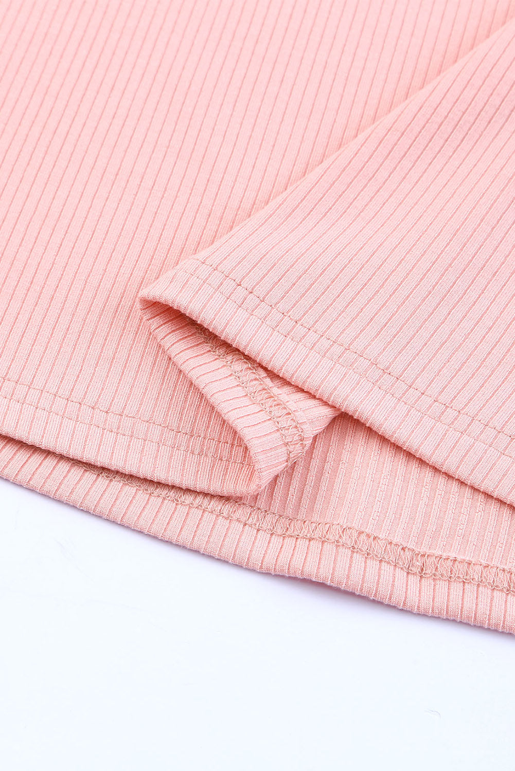 Blush Ruffle Mesh Knit Top