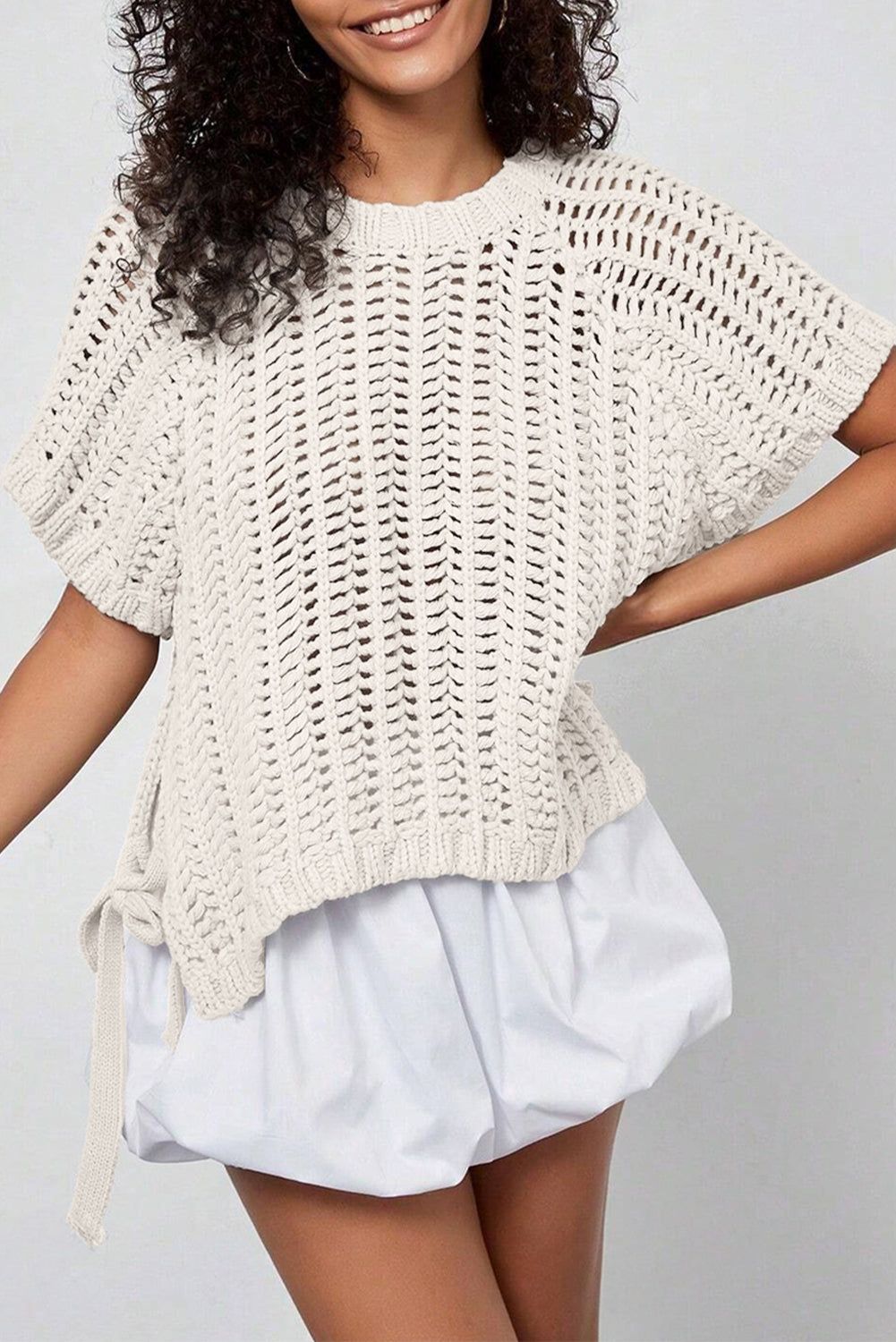 Shabby Creamy Breezy Sweater