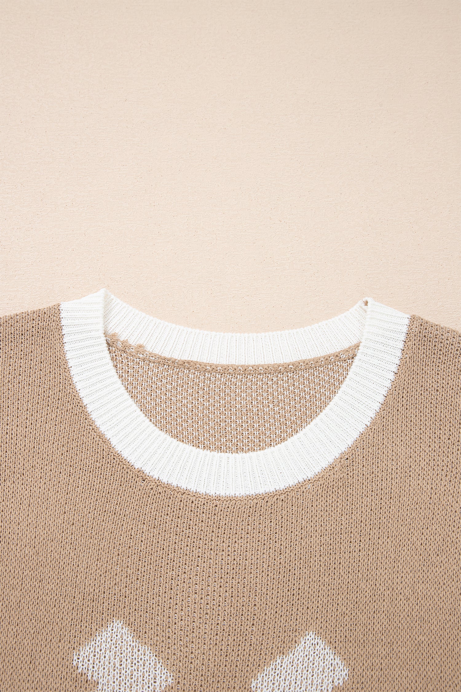 Cozy Horse Shoe Short Sleeve Sweater