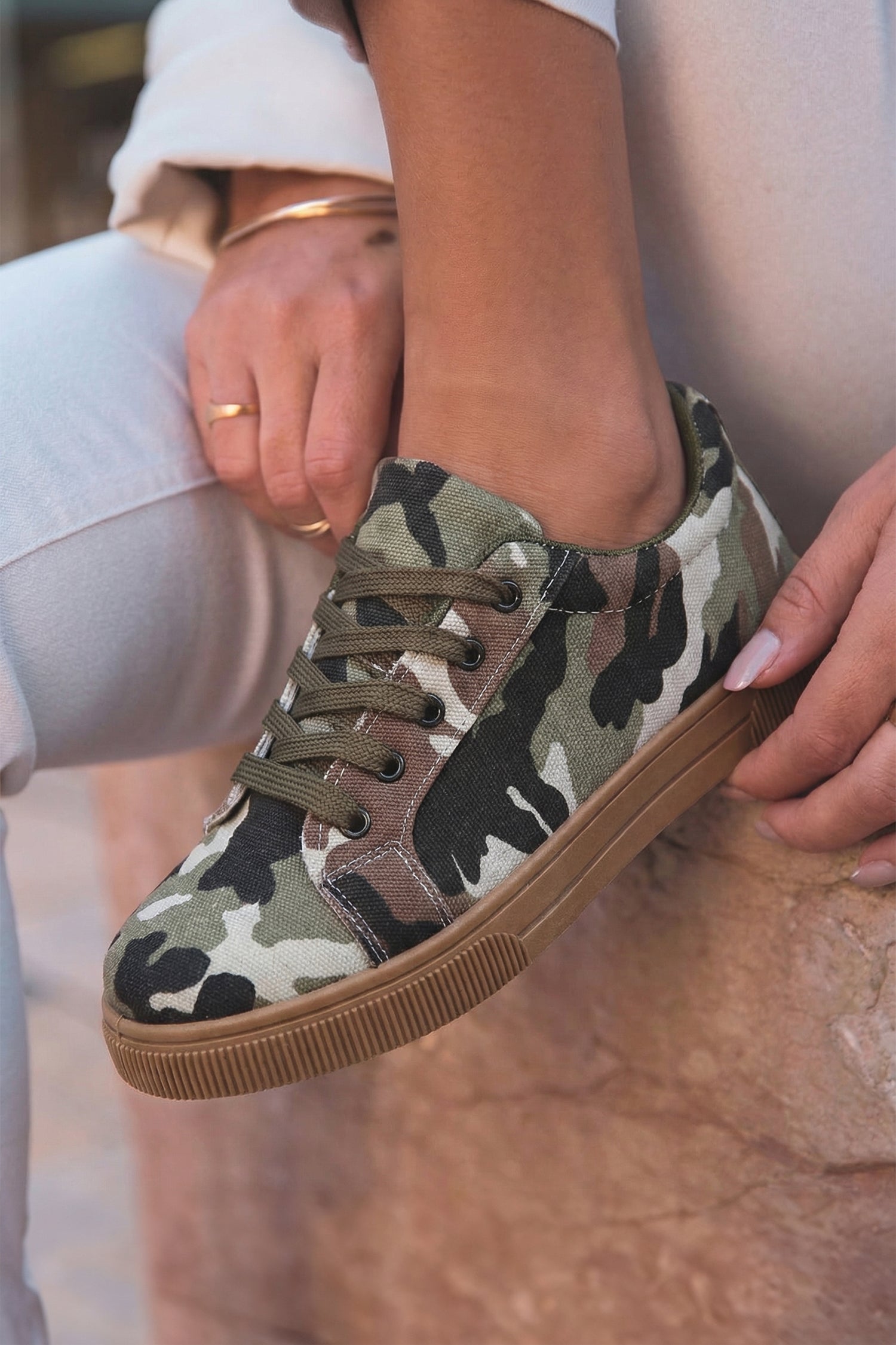 Off-Duty Camo Sneakers