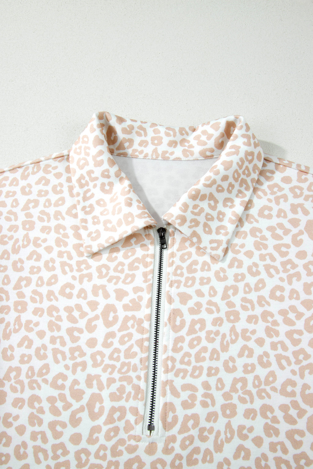 Beige Leopard 2pcs Short Set