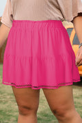 Blushing Boho Ruffled Shorts