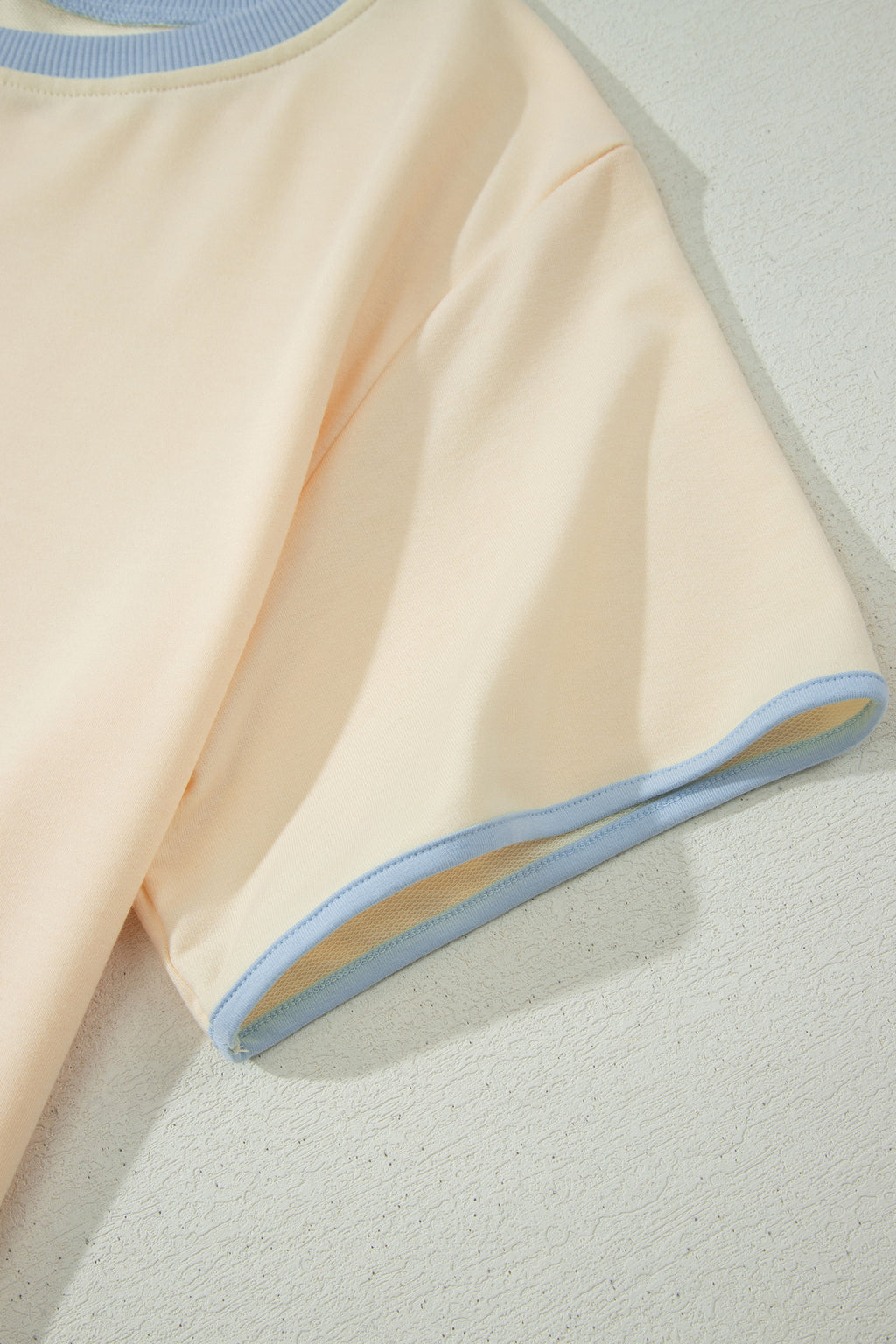 Moonlight Jade Colorblock Edge Drop Shoulder T Shirt and Skort 2Pcs Set