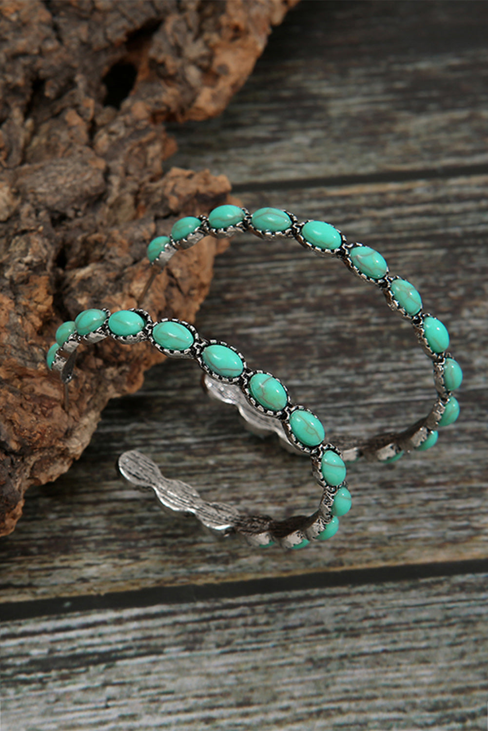 Turquoise Hoop Earrings