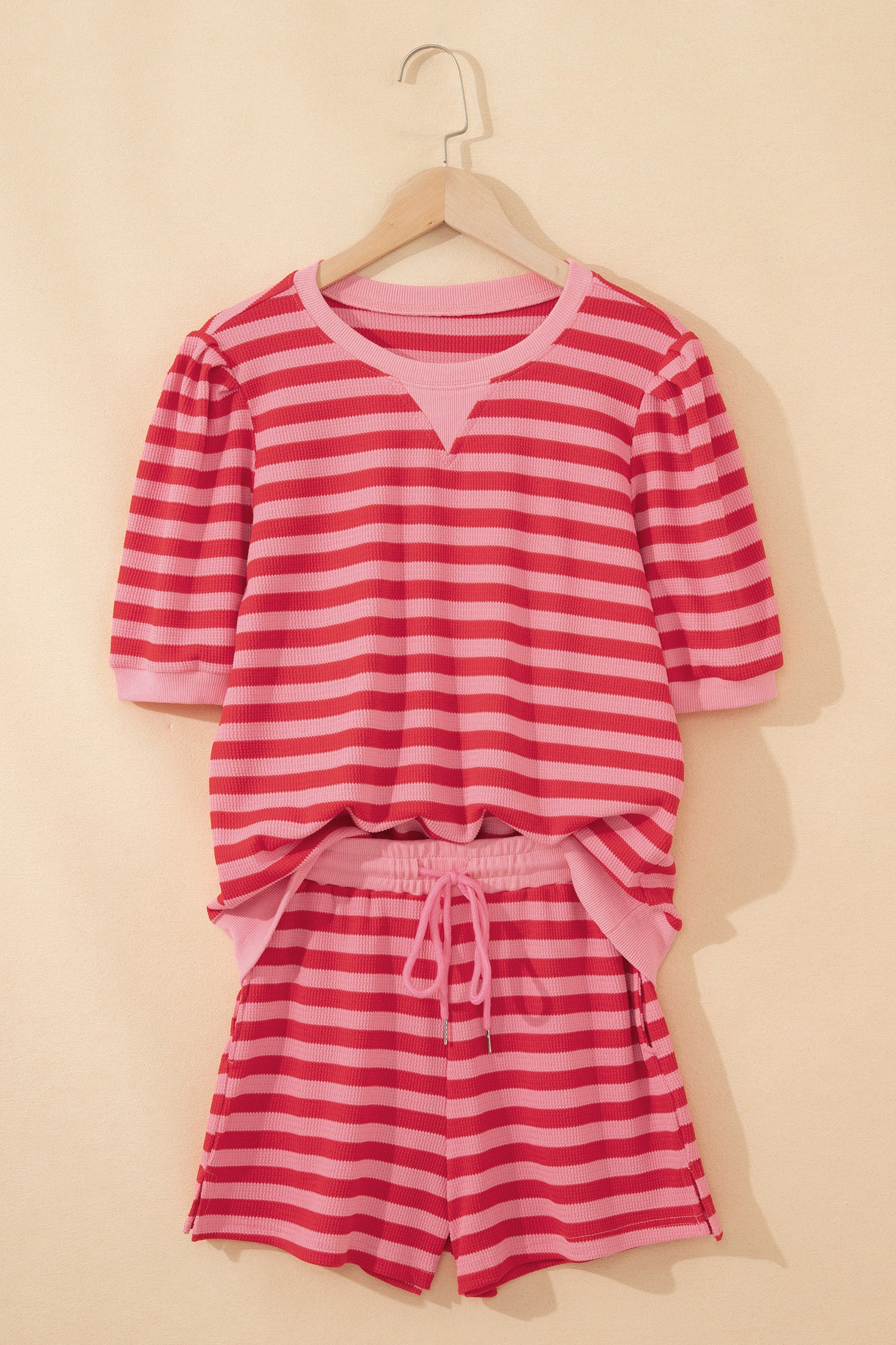 Cherry Stripe Lounge Set