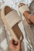 Soft Life Woven Platform Slides