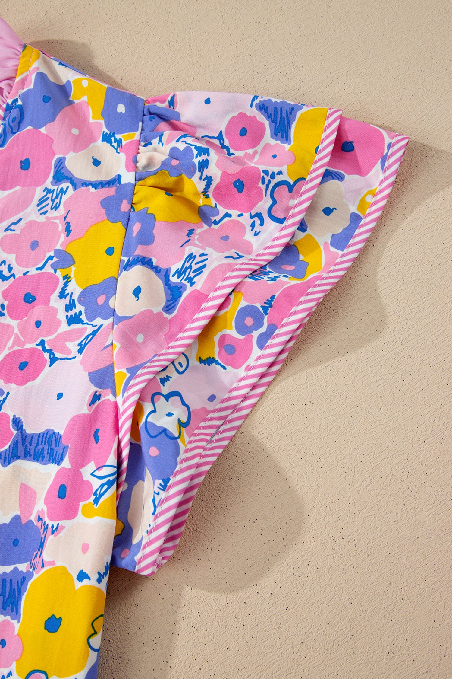 Pink Playful Floral Blouse