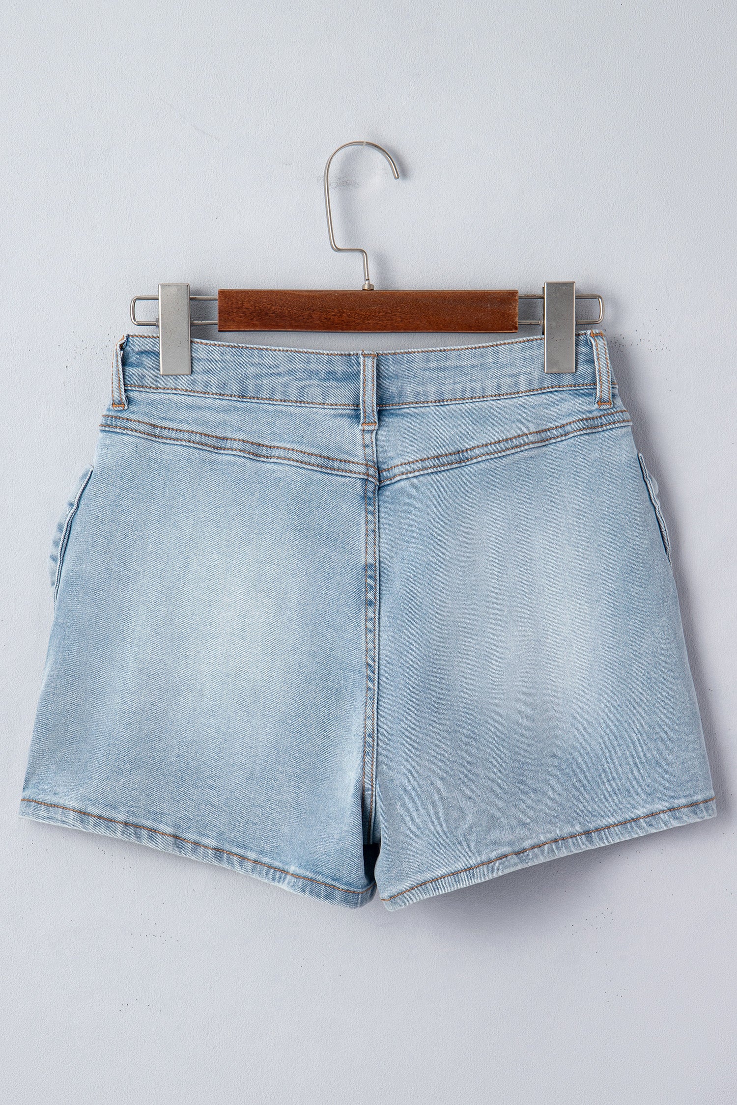 Bow Detail Denim Shorts