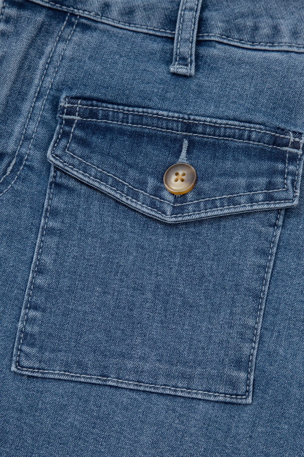 Dusk Blue Denim Shorts