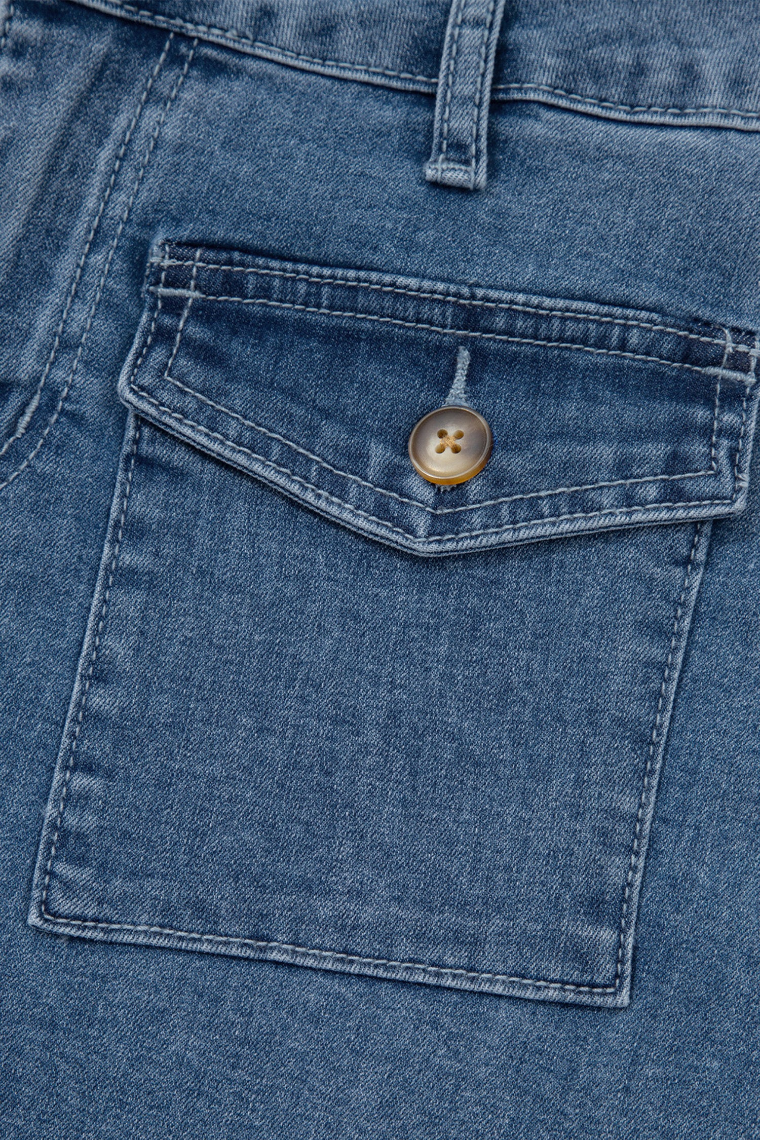 Dusk Blue Denim Shorts