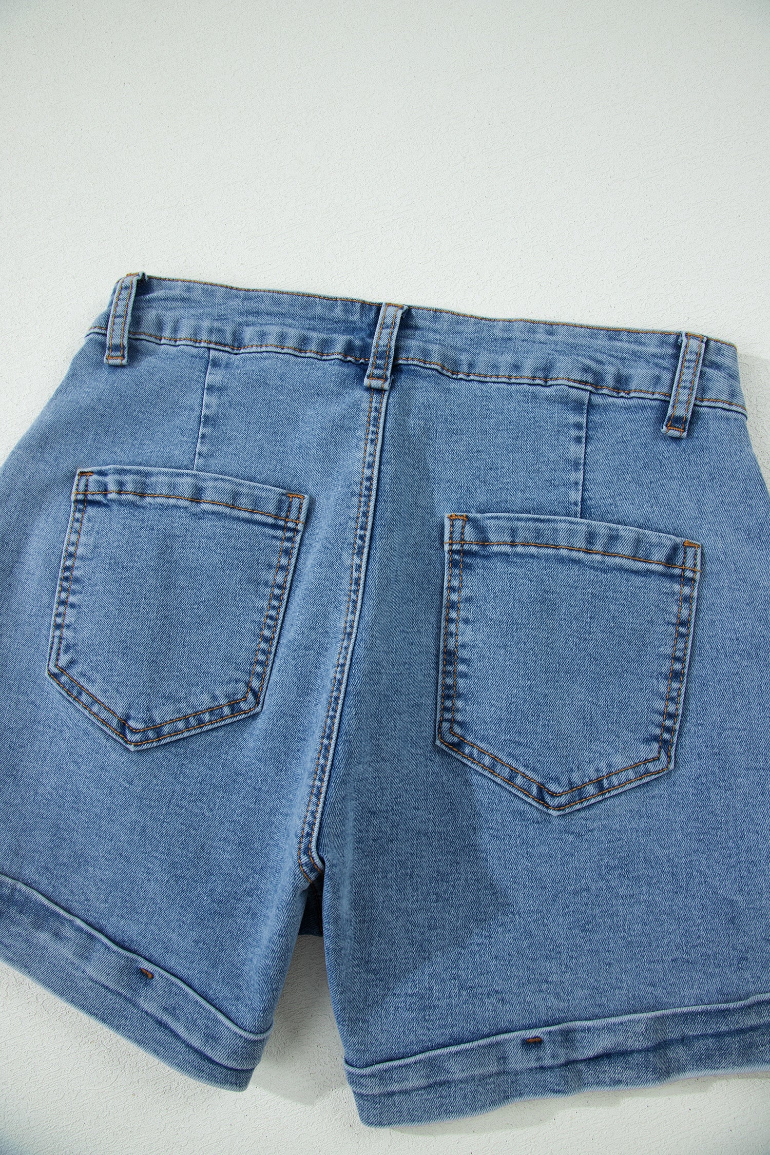 Ivy Seam Denim Shorts