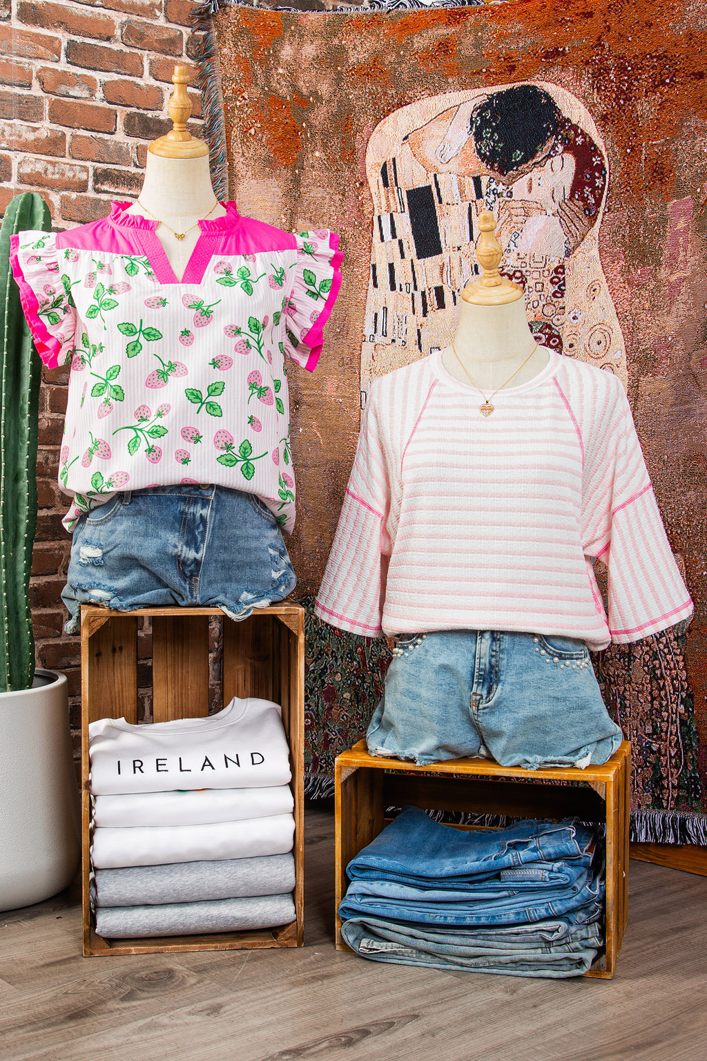 Blush Breeze Striped Top
