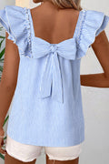Sky Blue Stripe Blouse