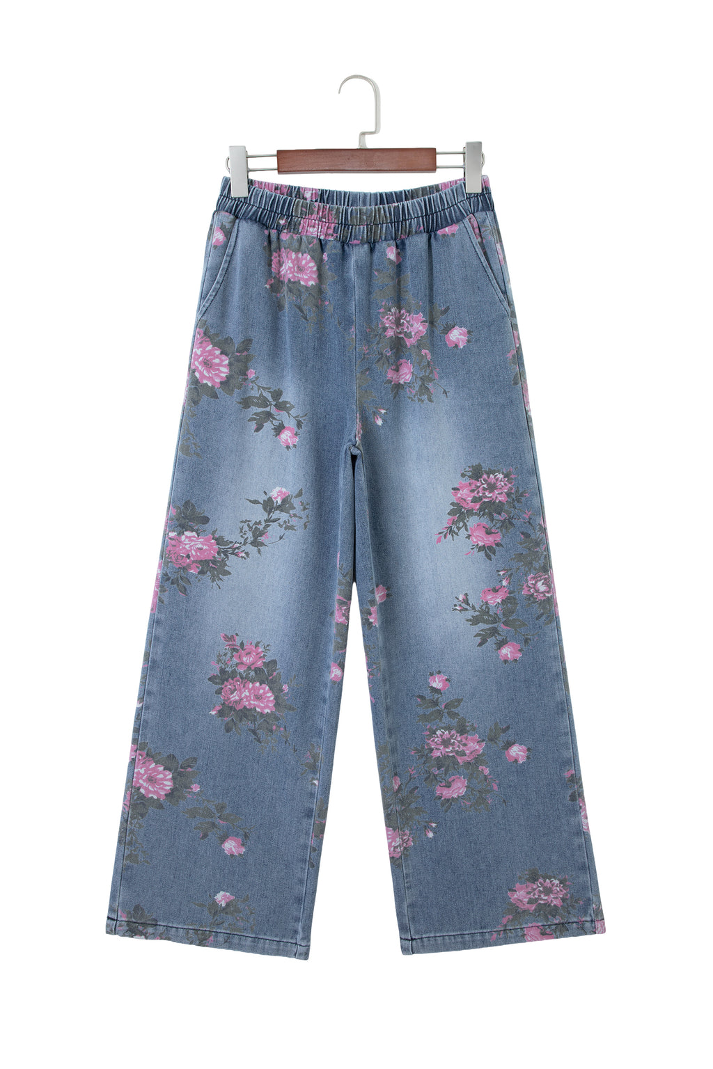 Floral Print Casual Jeans
