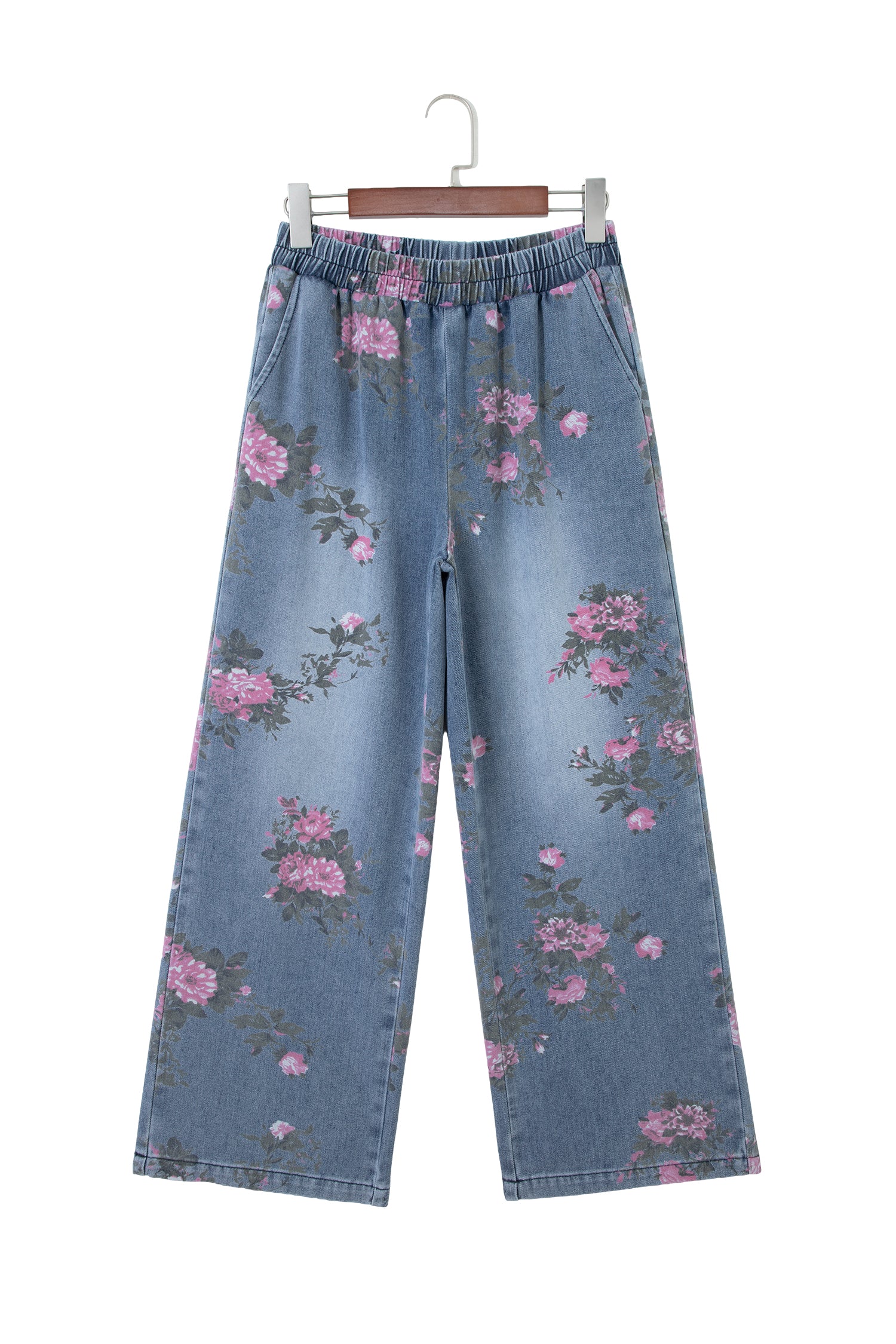 Floral Print Casual Jeans