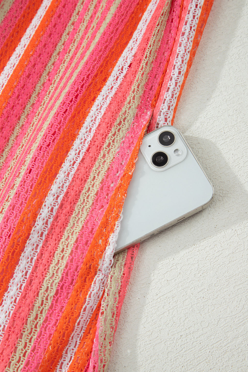 Pink Stripe Ruffled Vacation Maxi Dress