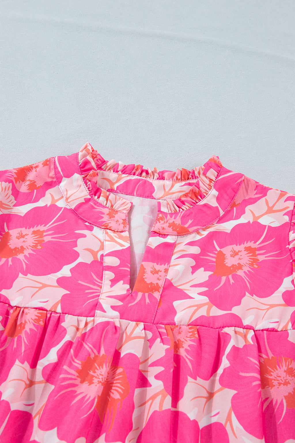 Pink Summer Floral Blouse