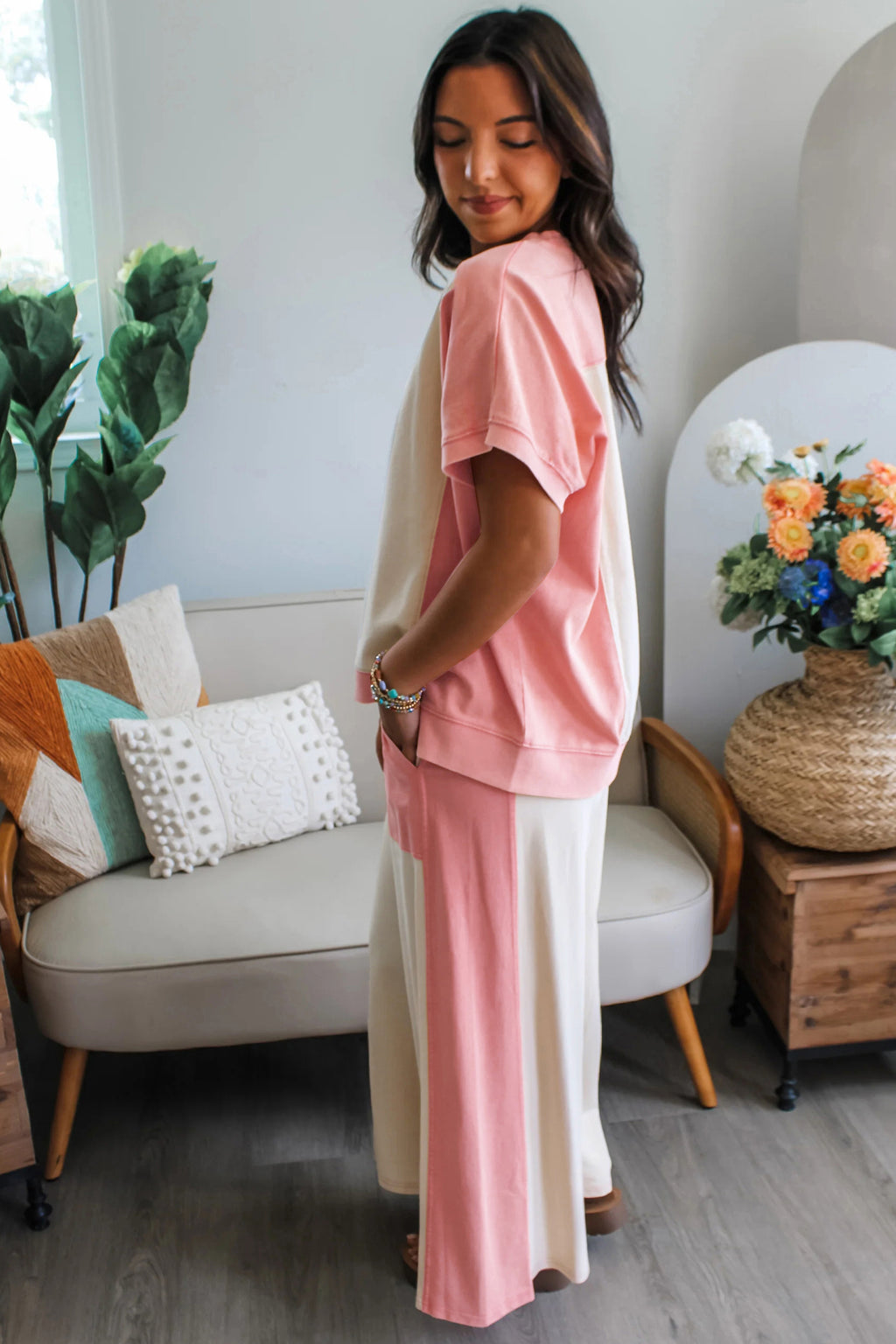 Blush Cream Lounge Set