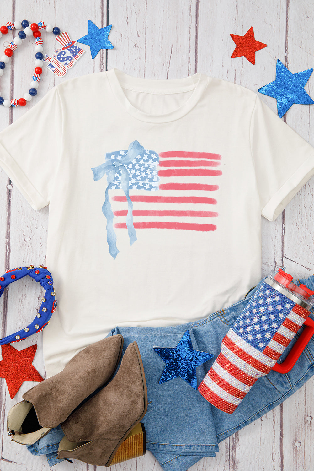 American Flag Bow