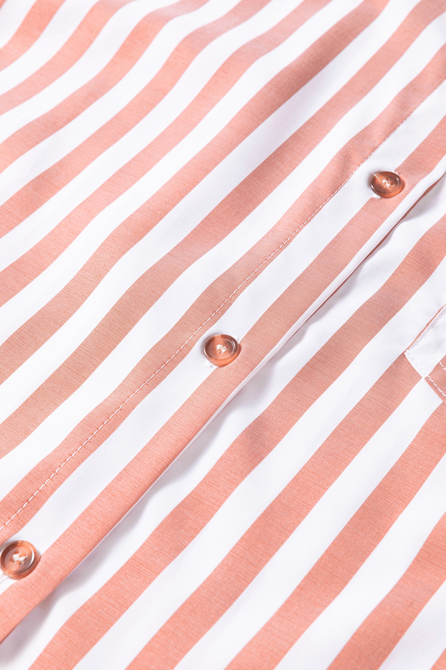 Khaki Stripe Button Front Ruffle Hem Bracelet Sleeve Shirt