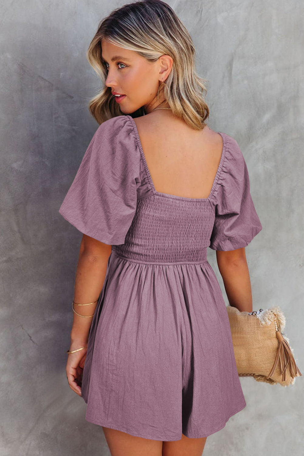 Elegant Violet Romper