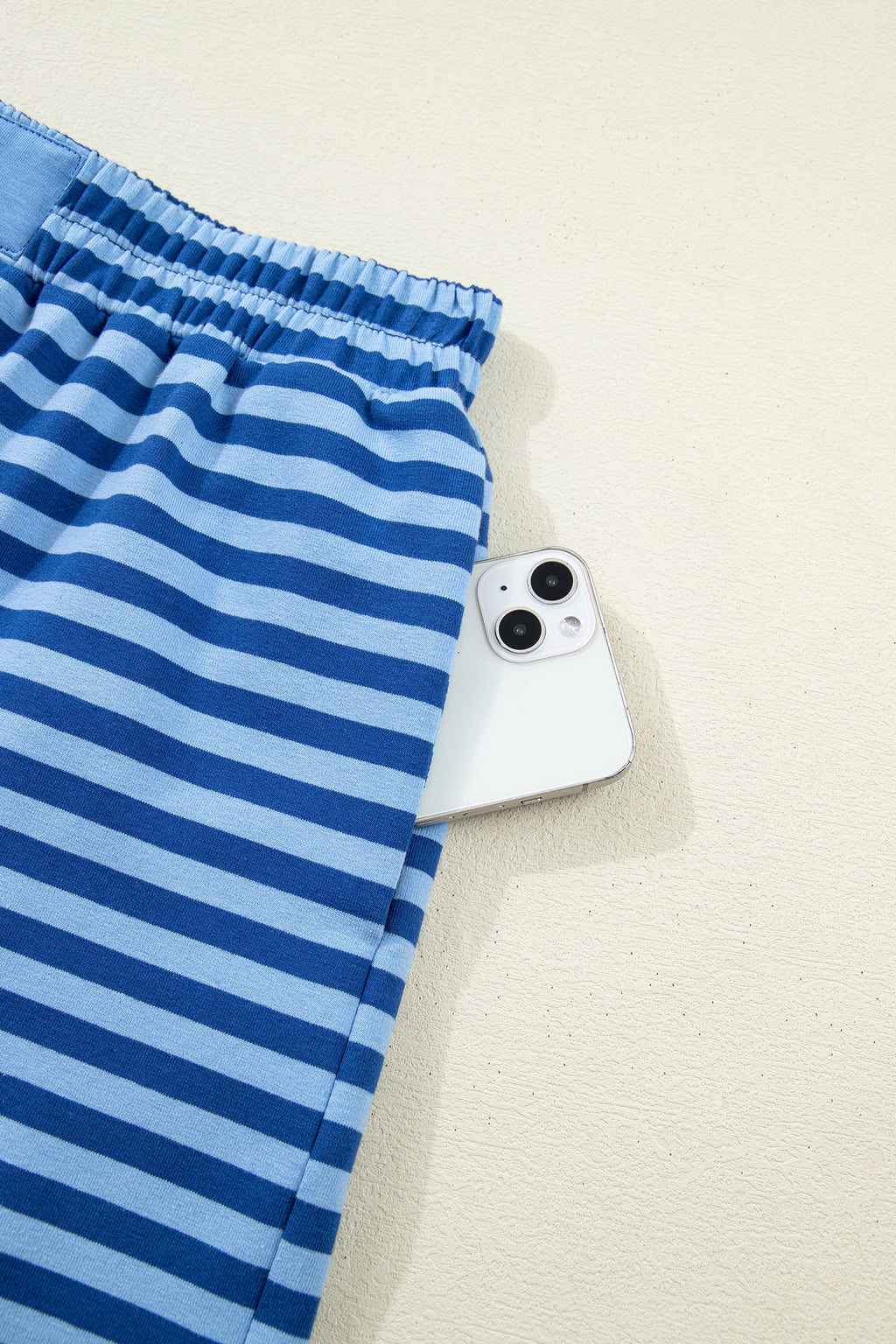 Stripe Casual Short Set