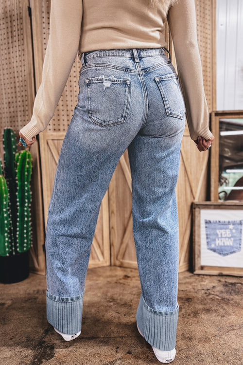 Ashleigh Blue Cuffed Jeans