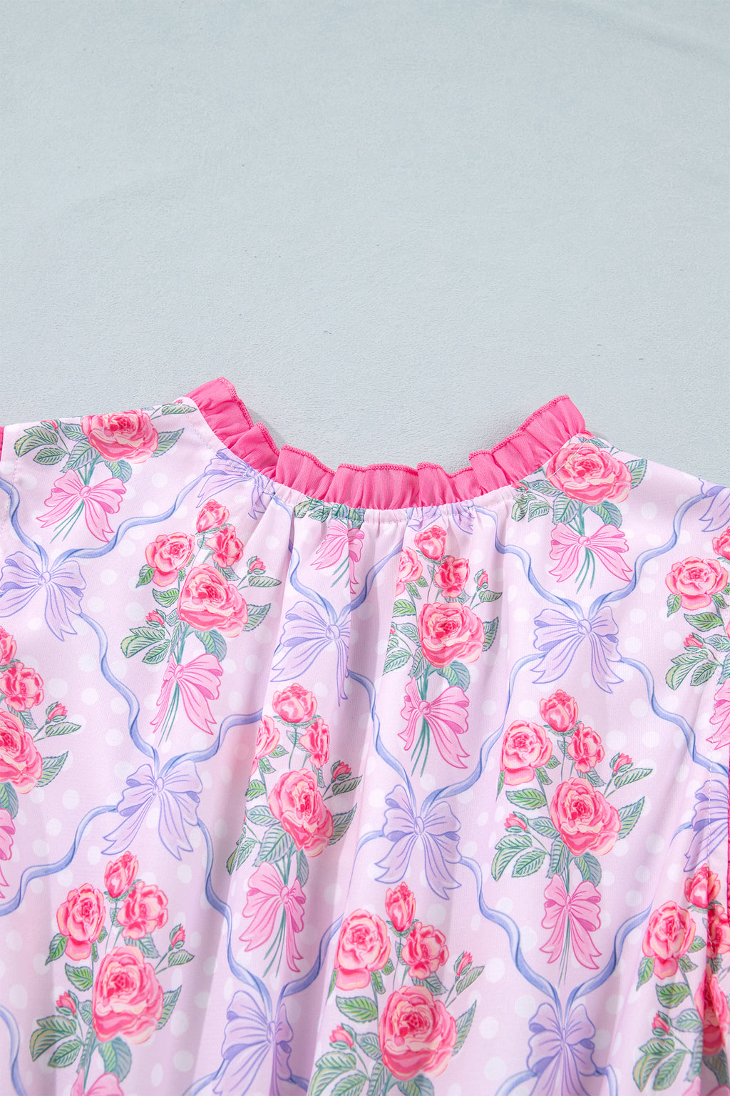 Violet Bloom Ruffle Dress