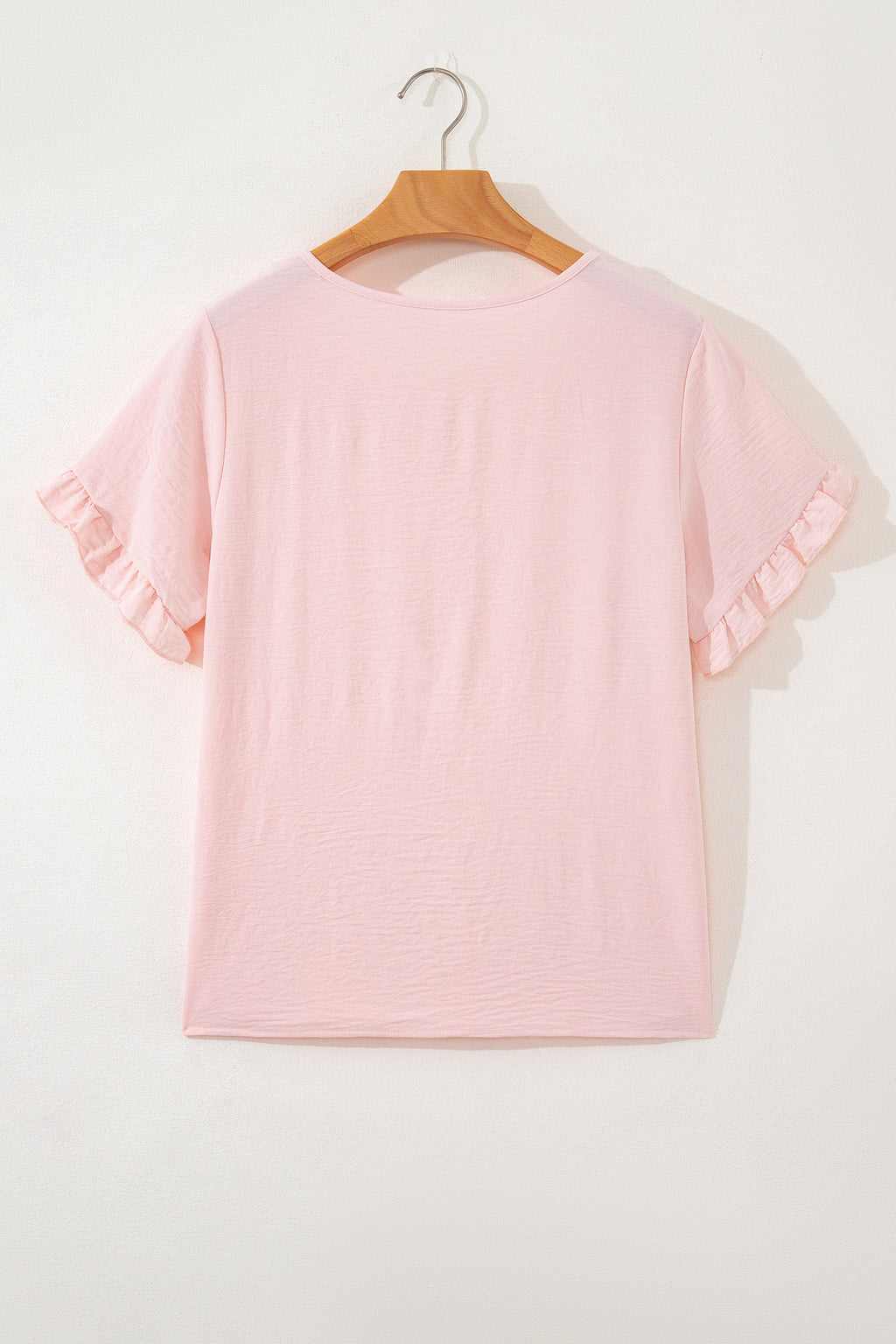 Light Pink Short Sleeve Blouse