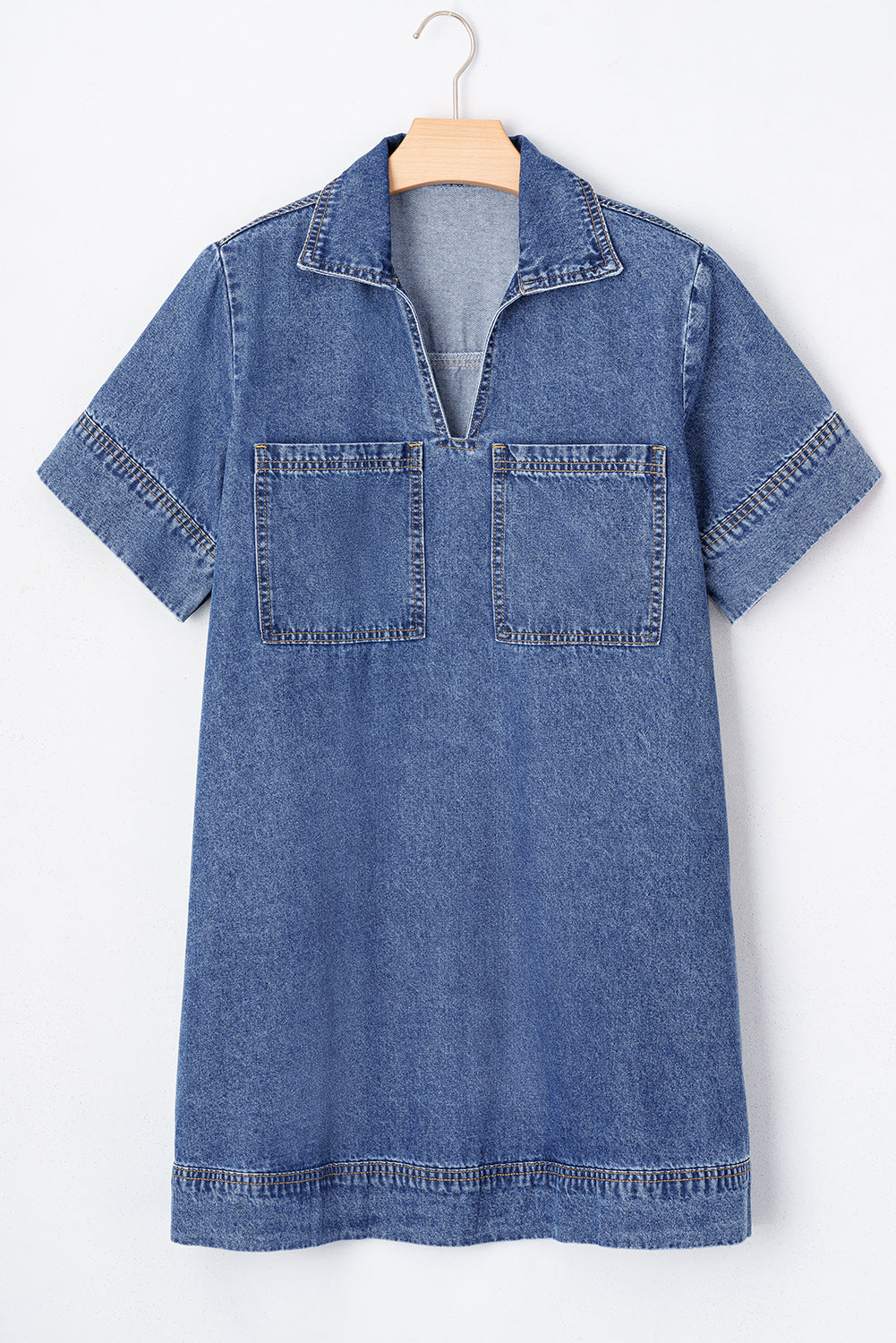 Blue Denim Mini Dress