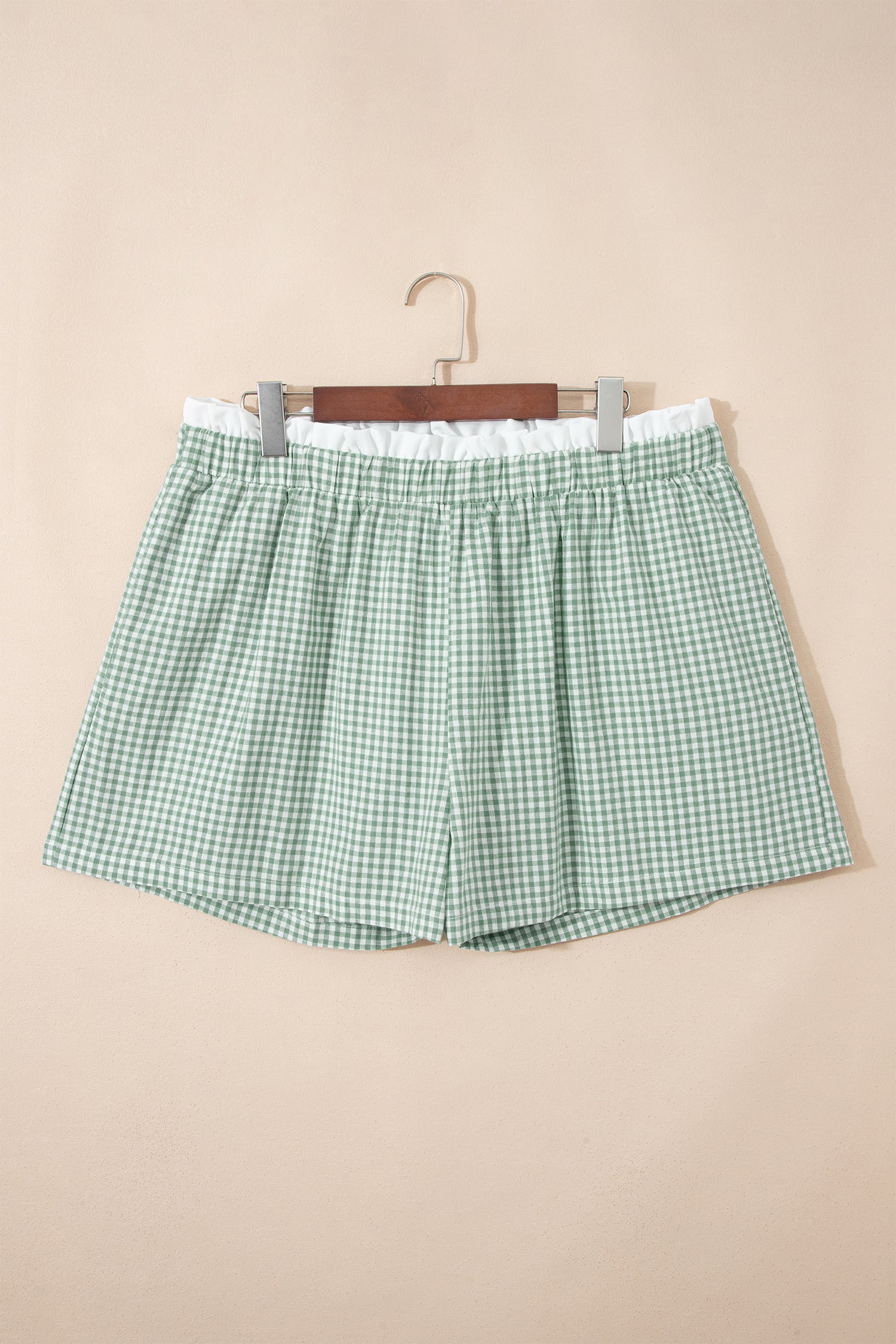 Savy Sage Plaid Shorts
