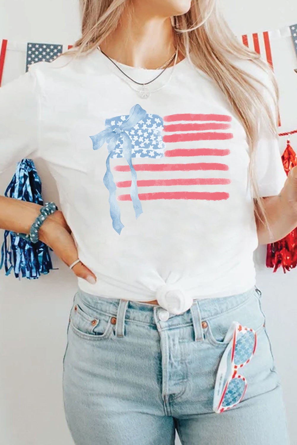 American Flag Bow