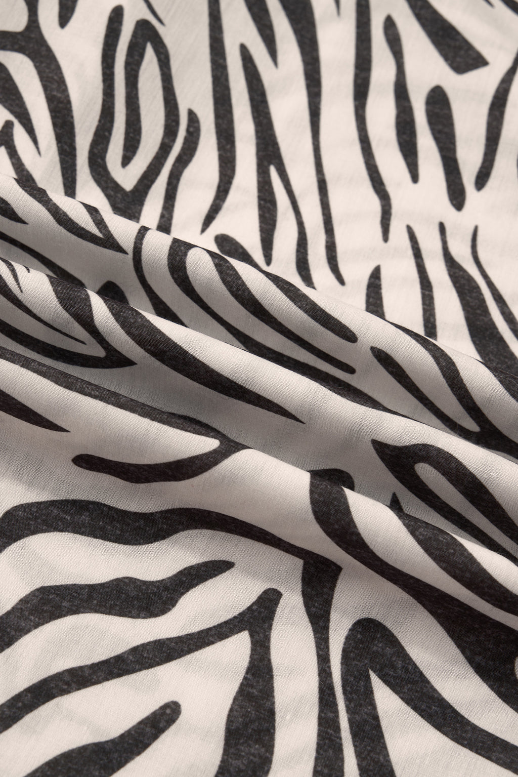 Multicolour Western Print Zebra Pattern Elastic Waist Pocket Full-Length Pants