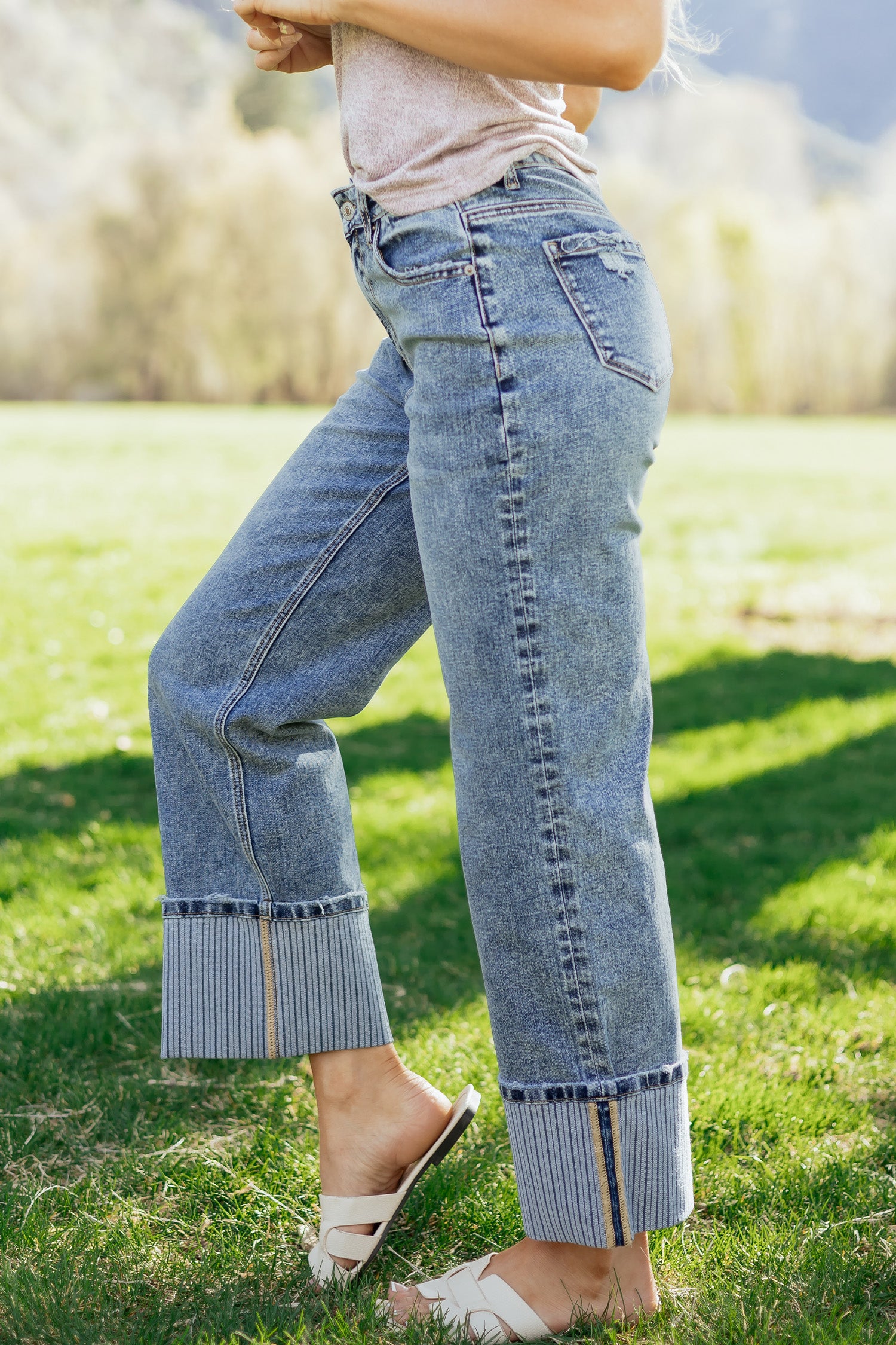 Ashleigh Blue Cuffed Jeans
