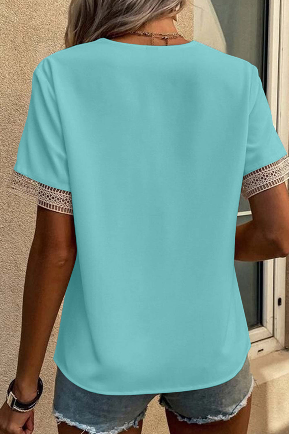 Green Lace Blouse