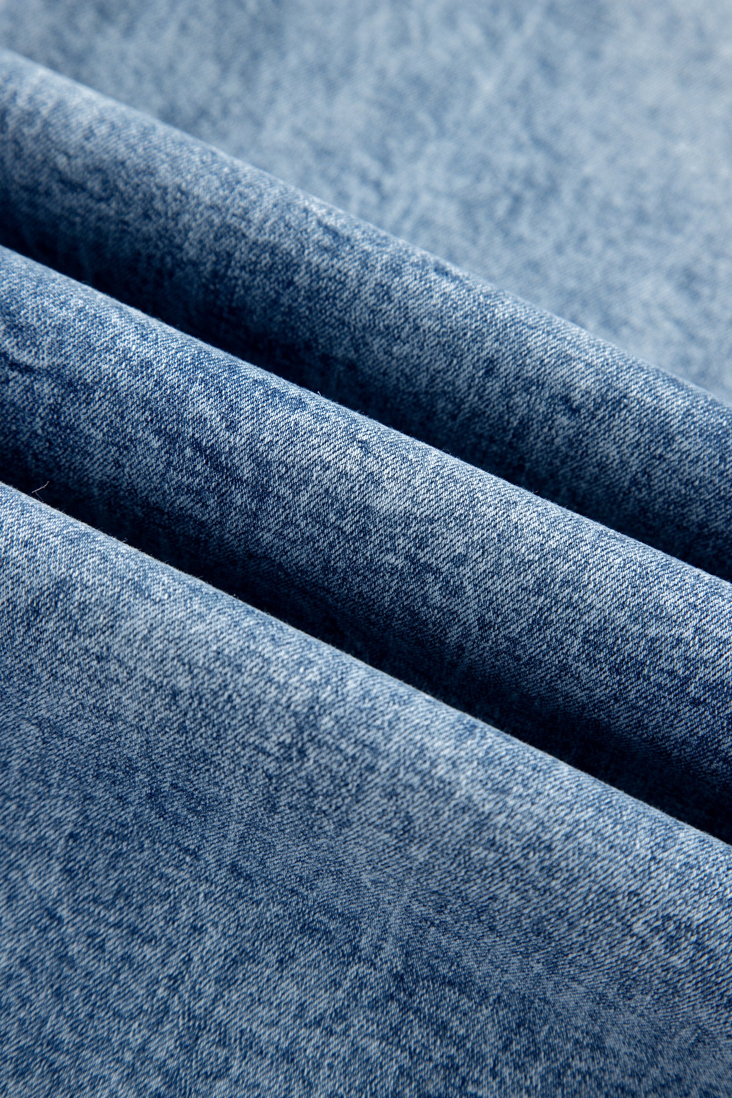 Beau Blue Acid Wash Pocket Detail Flare Jeans
