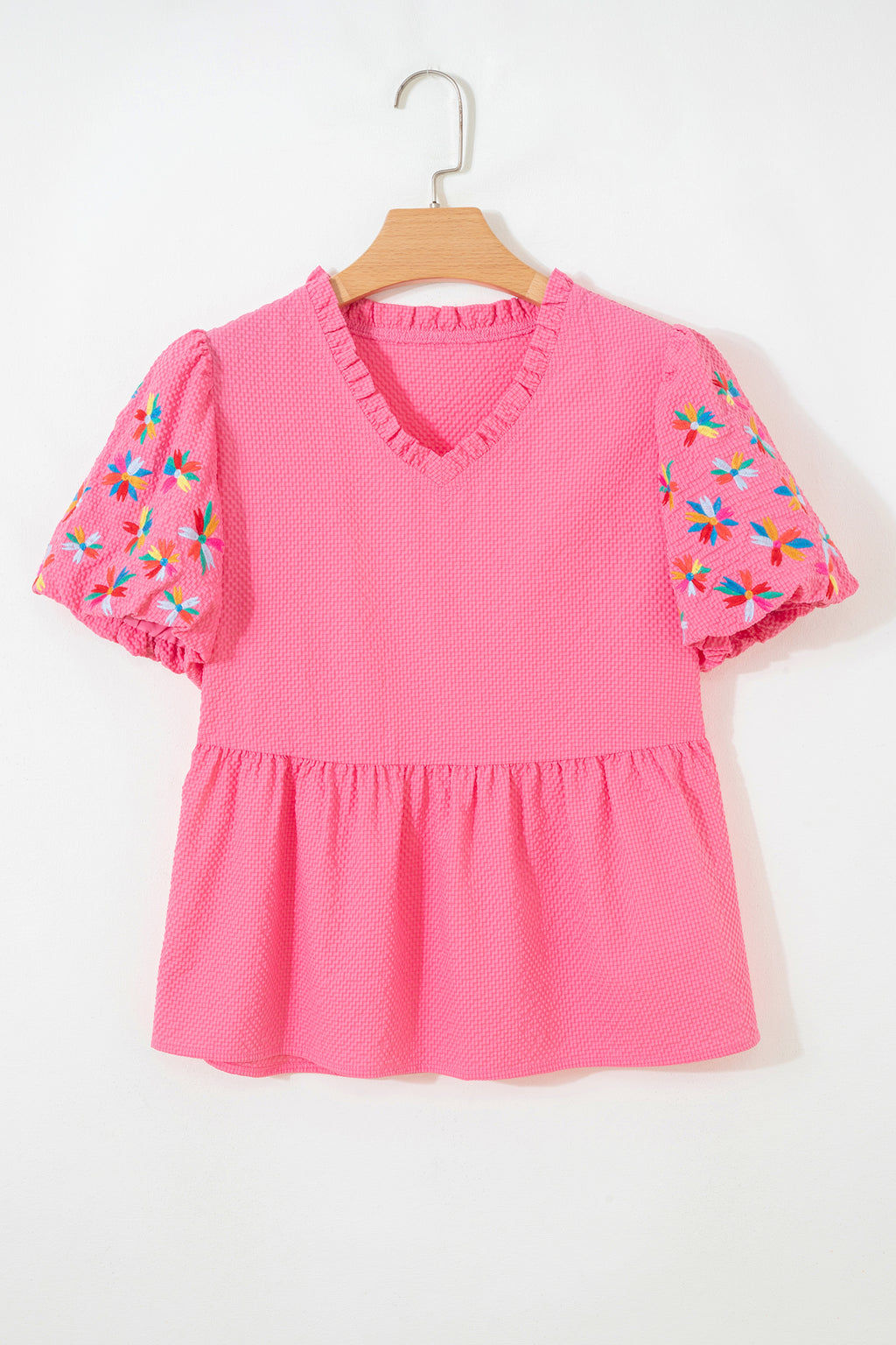 Blush Bloom Peplum Top