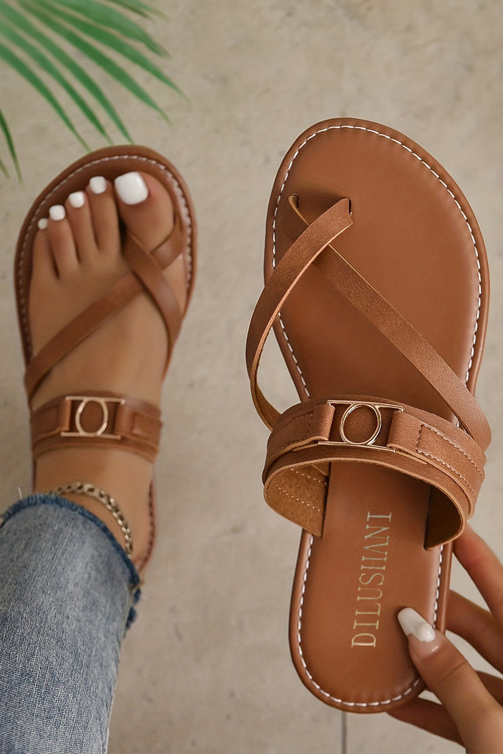 Everyday Luxe Cross Sandals