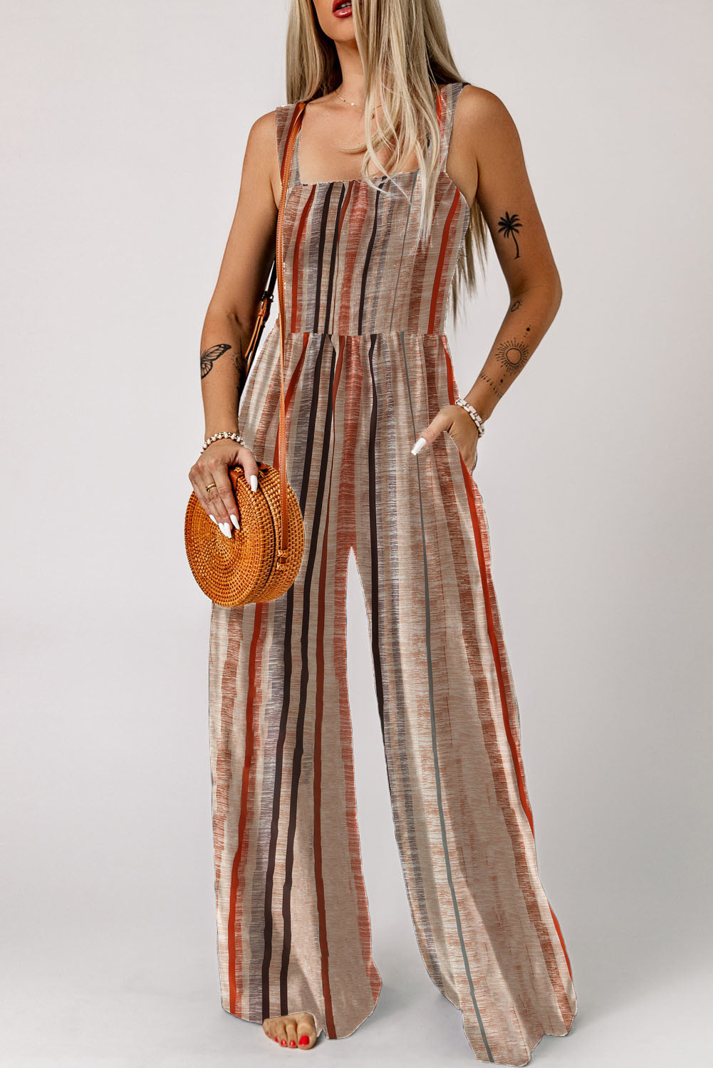 Boho Stripe Jumpsuit
