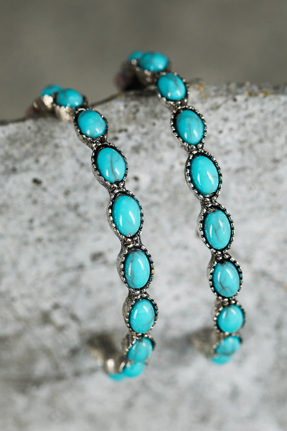 Turquoise Hoop Earrings