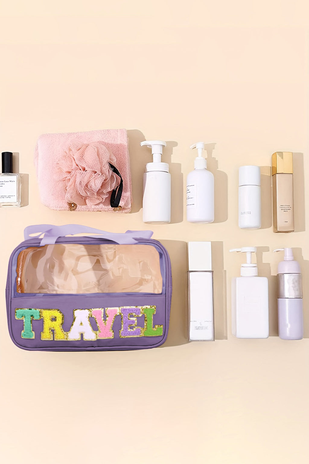 Purple TRAVEL Makeup Bag