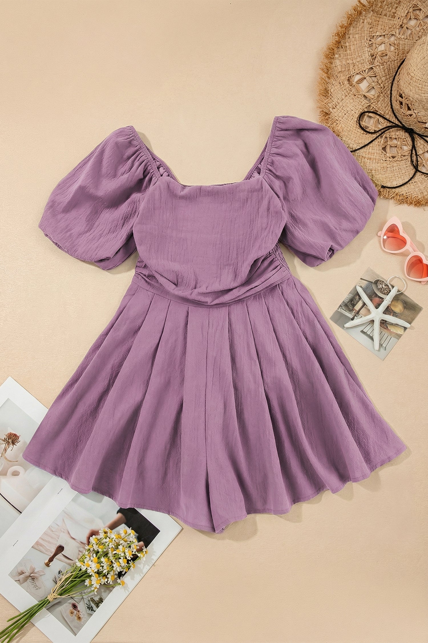 Elegant Violet Romper