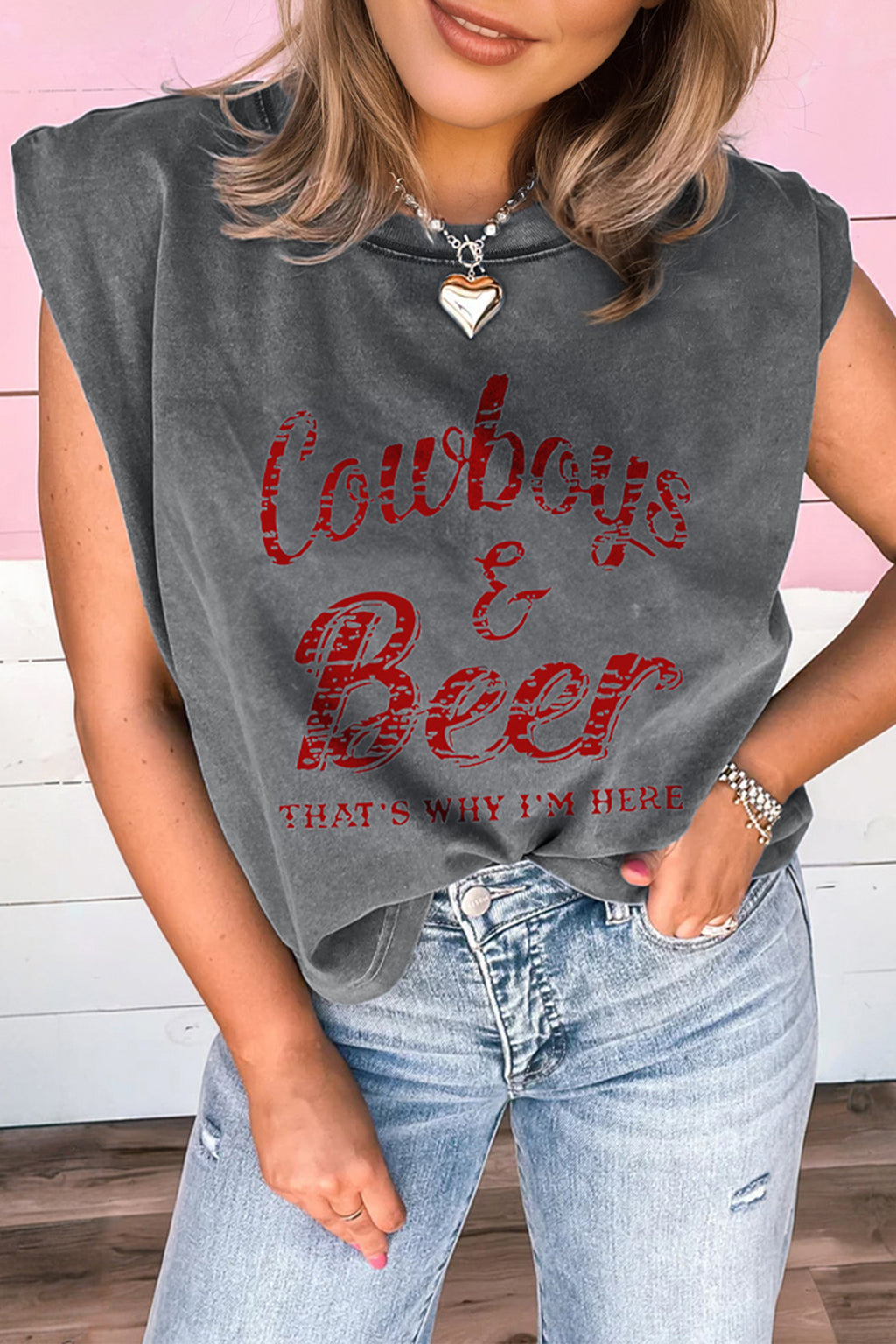 Cowboy & Beer Tank Top