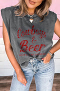Cowboy & Beer Tank Top