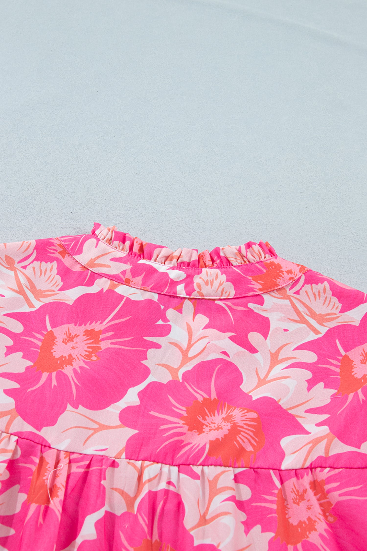 Pink Summer Floral Blouse